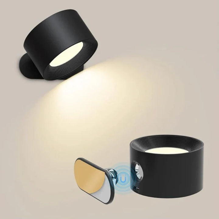 Modern home lighting: Nvroome rechargeable LED wall lamp, dimmable and fully rotatable.