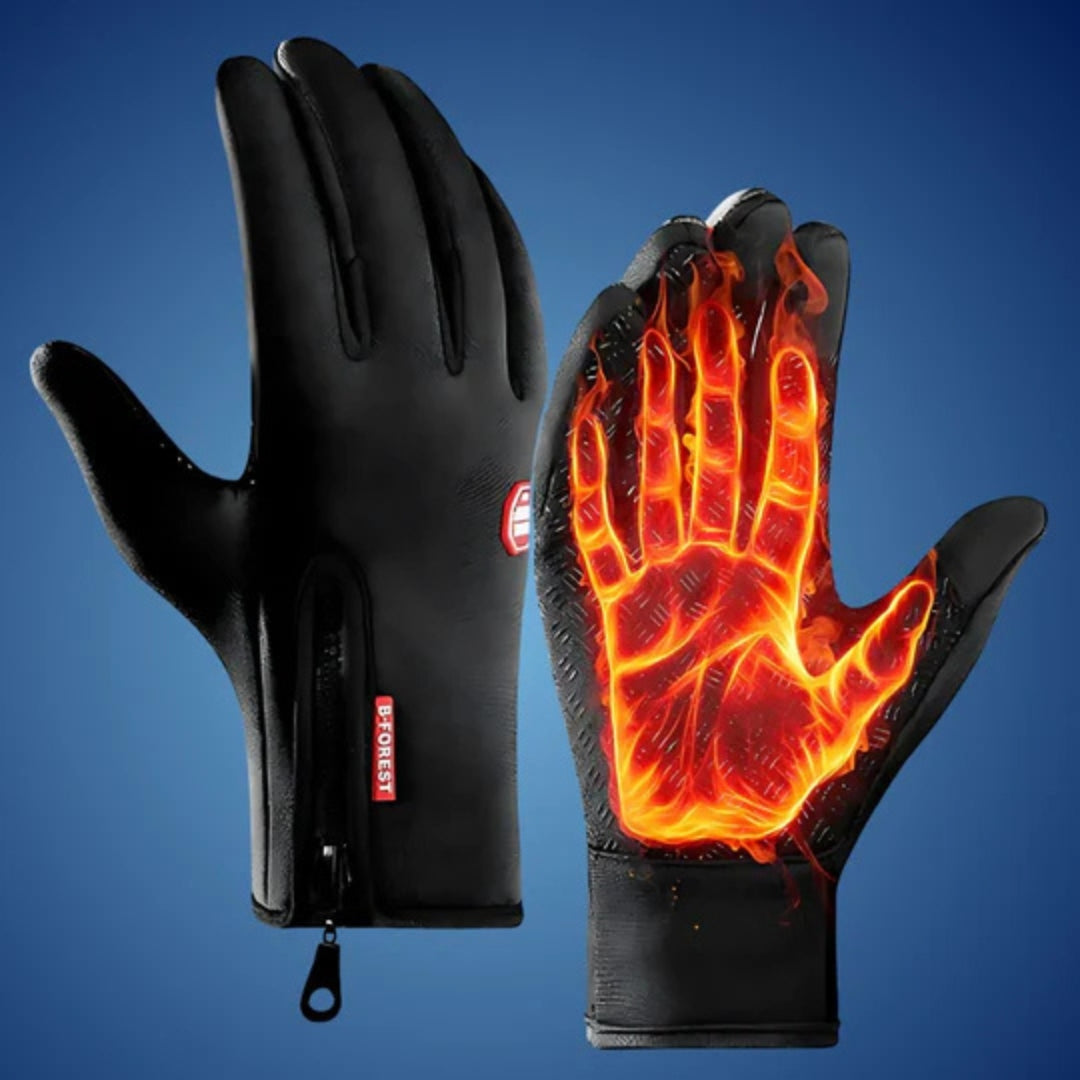 Unisex heated gloves. Waterproof, touchscreen-compatible for winter sports & outdoor activities.