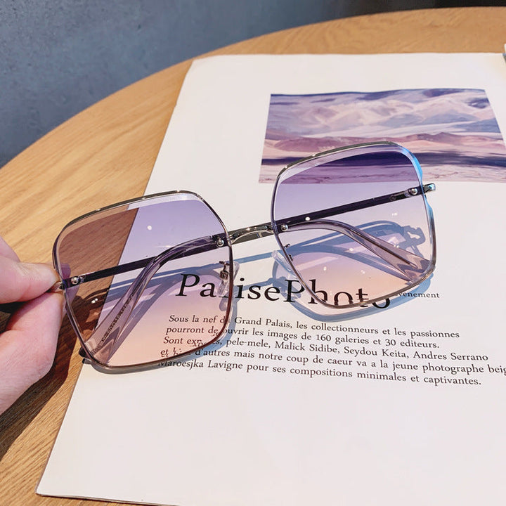 Celina™ Rimless Statement Sunglasses