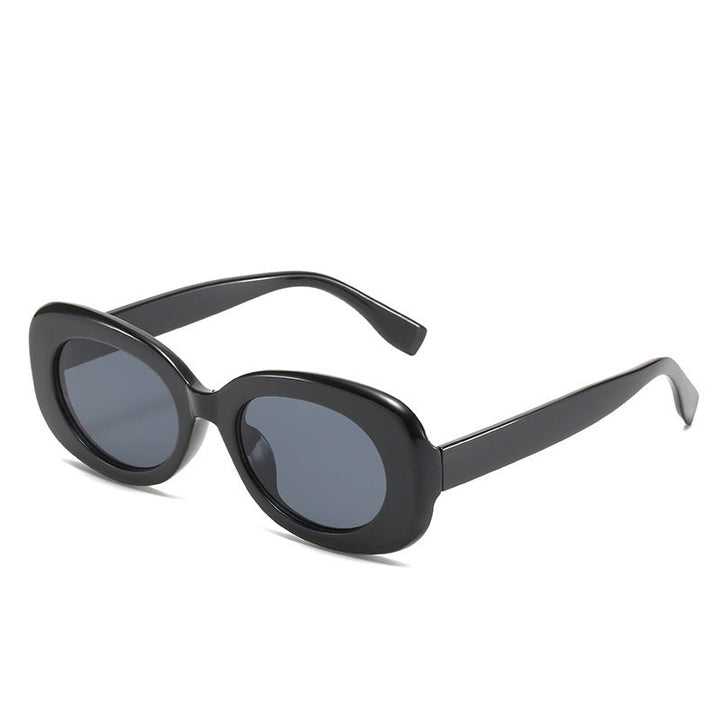 Oval Luxe Sunglasses: Minimalist Oval Frame UV Protection