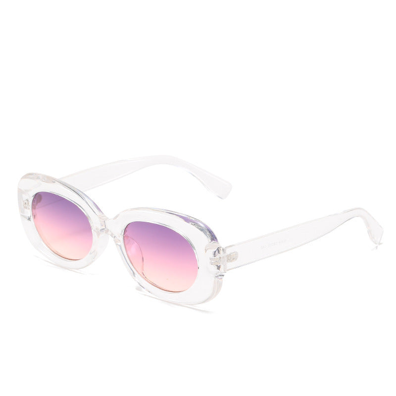 Oval Luxe Sunglasses: Minimalist Oval Frame UV Protection