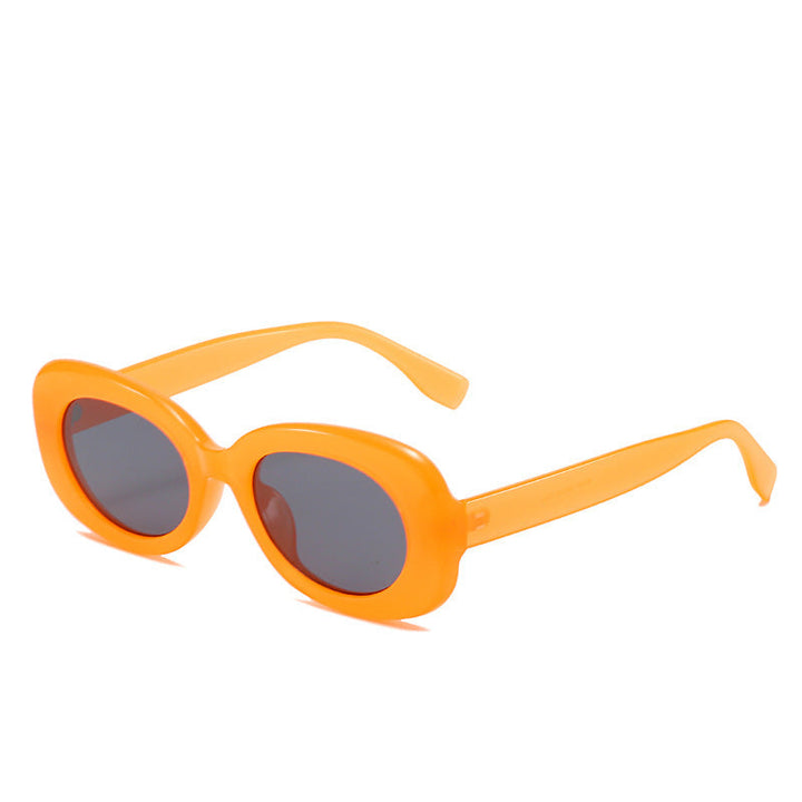 Oval Luxe Sunglasses: Minimalist Oval Frame UV Protection
