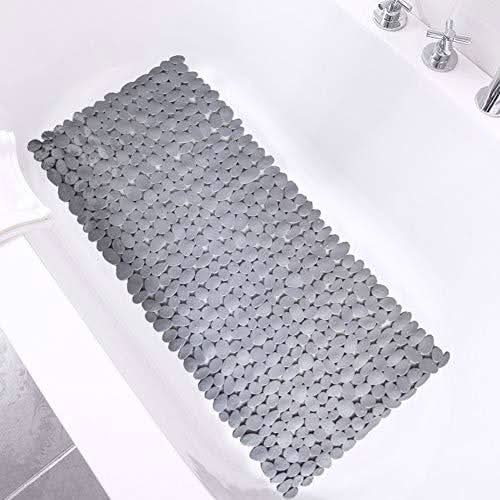 Unisex anti-slip shower mat, clear PVC design enhances bathroom safety and comfort, easy to clean.