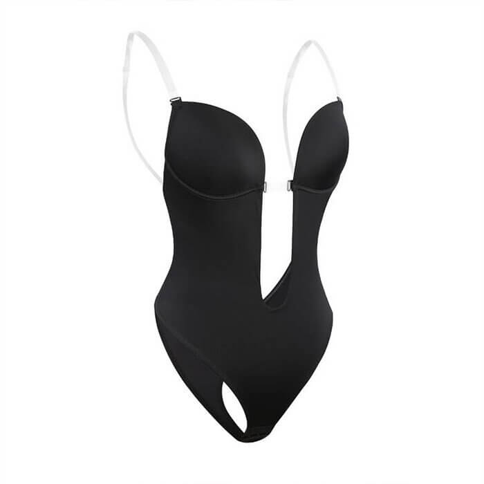 Invisible seamless shapewear bodysuit for women, designed for smooth undergarment support & a flawless finish.