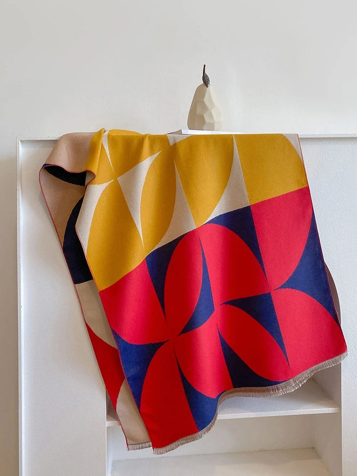 Comfortable & warm women's cashmere scarf, reversible wrap for elegant everyday fashion.