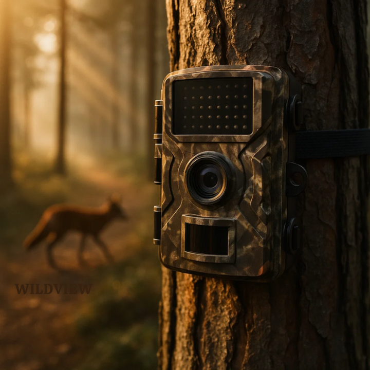 Waterproof 16MP Wildlife Camera with infrared night vision and sensitive motion detection for nature.