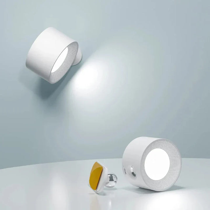 Nvroome Universal Cordless LED Wall Lamp, dimmable & 360-degree rotatable, modern design.