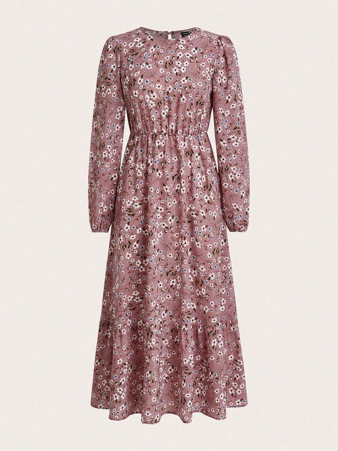 Women's Floral Maxi Dress Long Sleeve