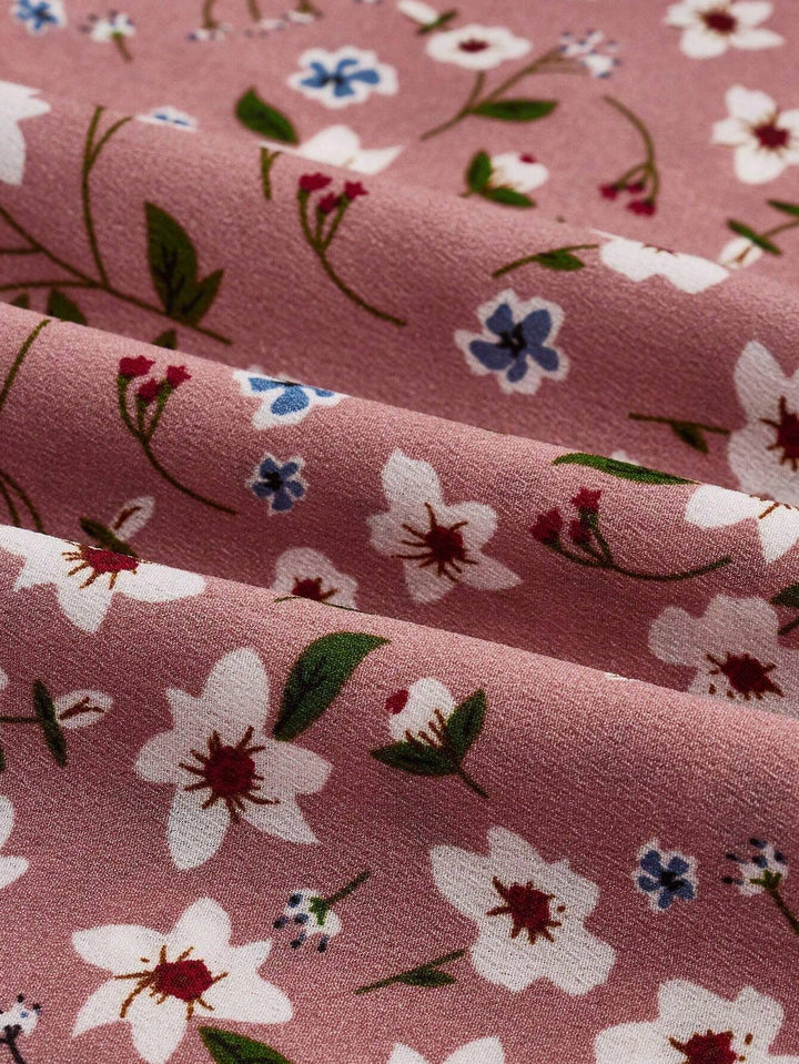 Women's Floral Maxi Dress Long Sleeve