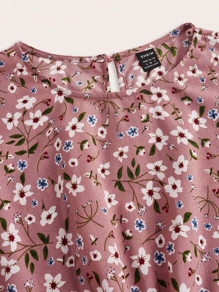 Women's Floral Maxi Dress Long Sleeve