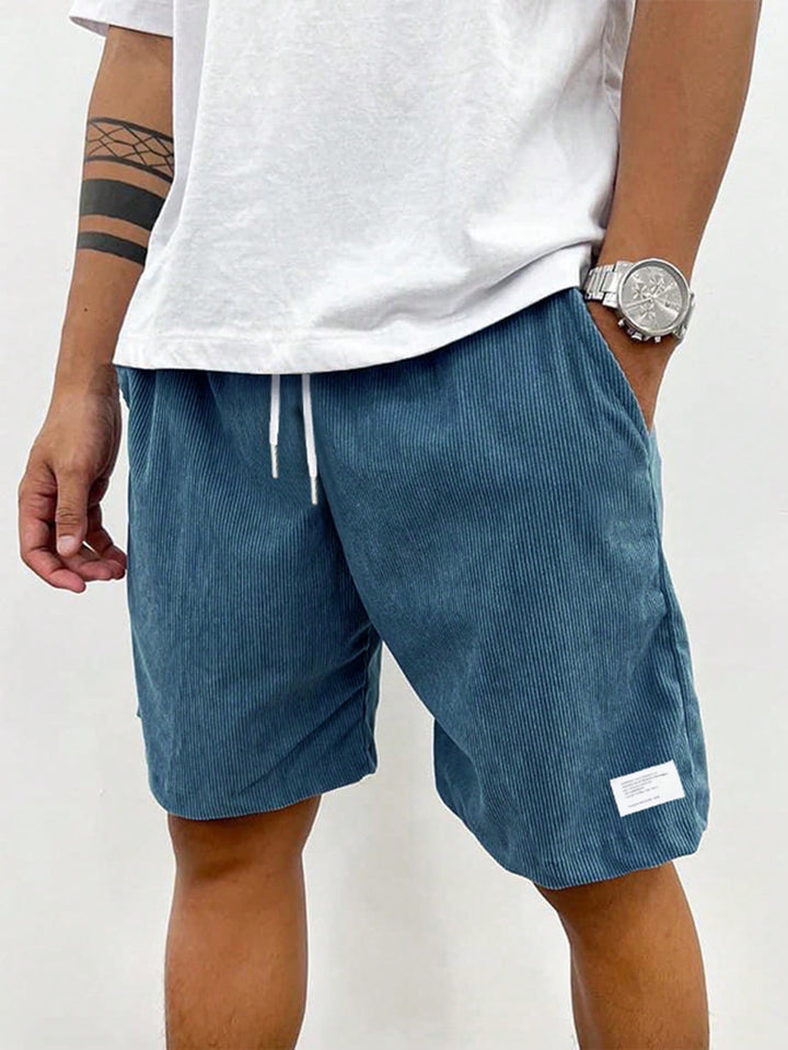 Smart casual men's summer shorts with drawstring, perfect for a relaxed fit and everyday fashion.