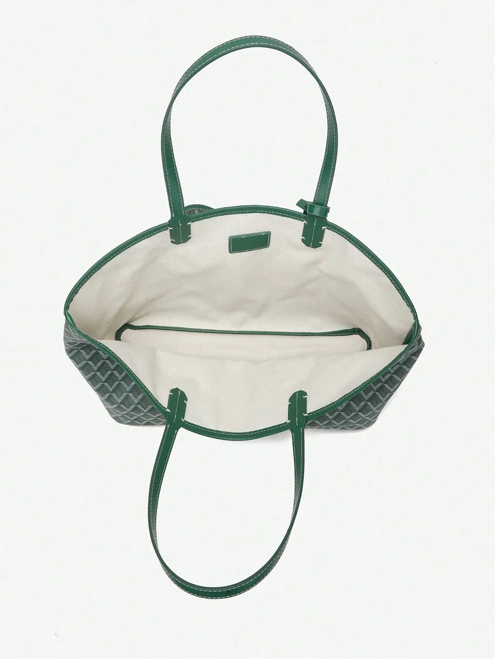 Versatile lightweight shoulder tote for students, commuters, and daily use. Spacious and durable everyday carry.