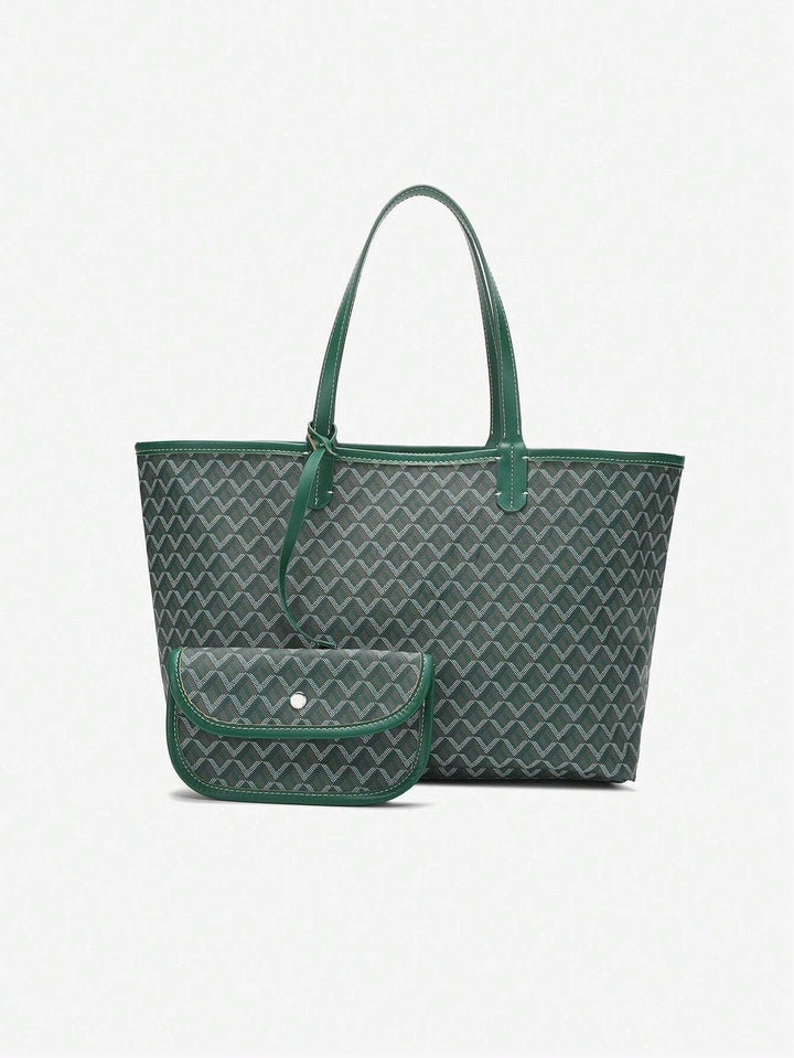 Minimalist unisex shoulder tote bag. Lightweight and versatile for everyday carry. Chic & practical design.