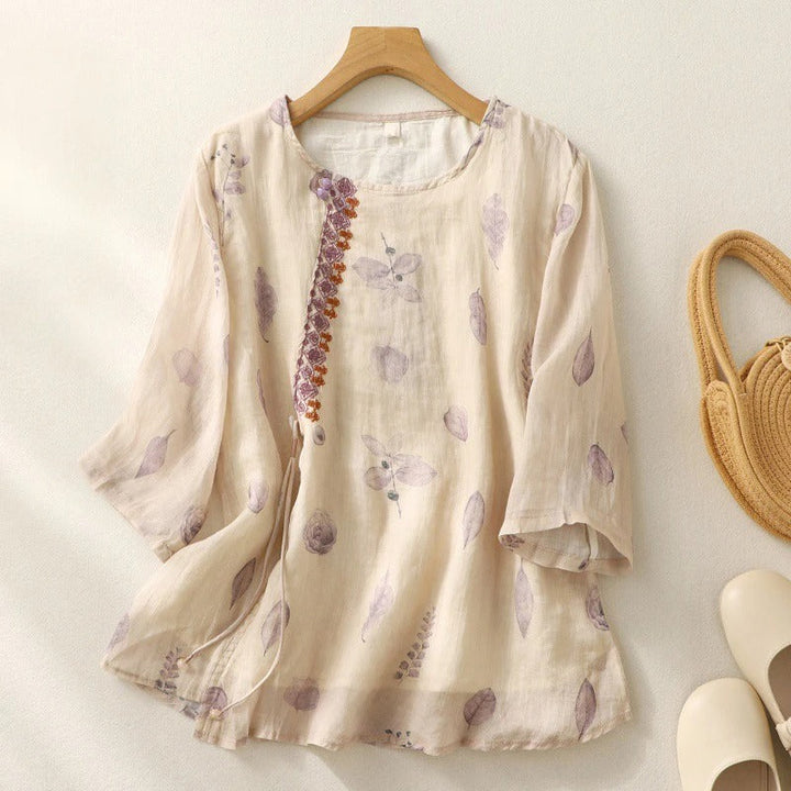 Women's Embroidered Blouse - Relaxed Fit