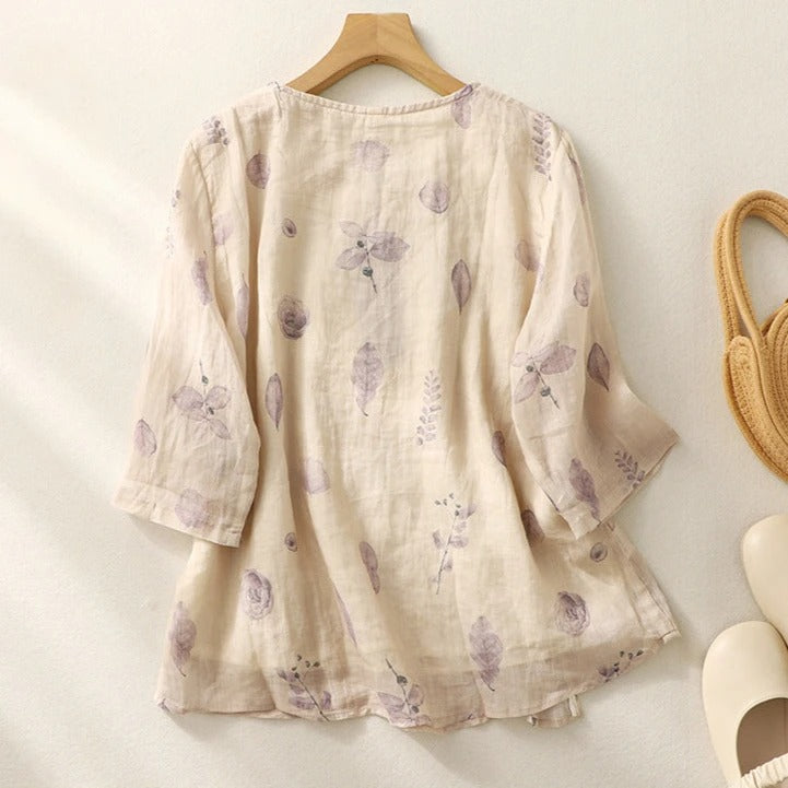 Women's Embroidered Blouse - Relaxed Fit