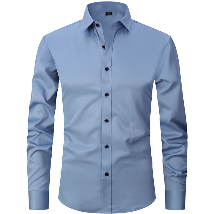 Men's work shirt, long sleeve, classic fit, easy to style for any casual event.