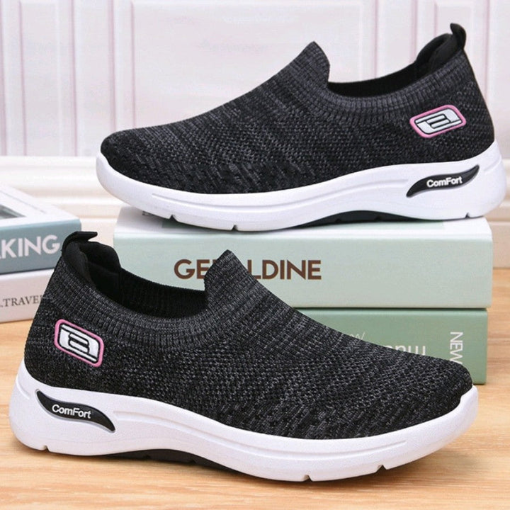 Breathable, lightweight women's orthopedic sports shoes featuring arch support for foot pain relief.