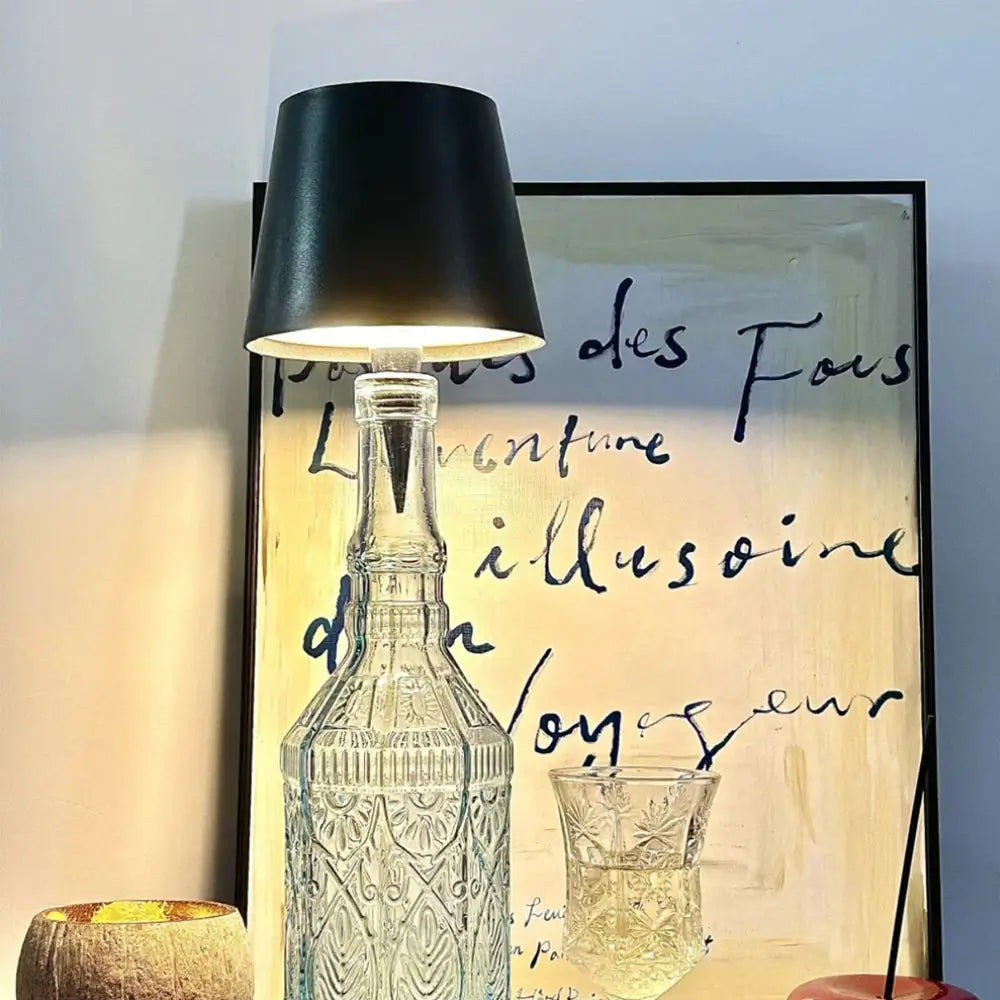 Transform old bottles into charming accent lights with this rechargeable, cordless LED cap.