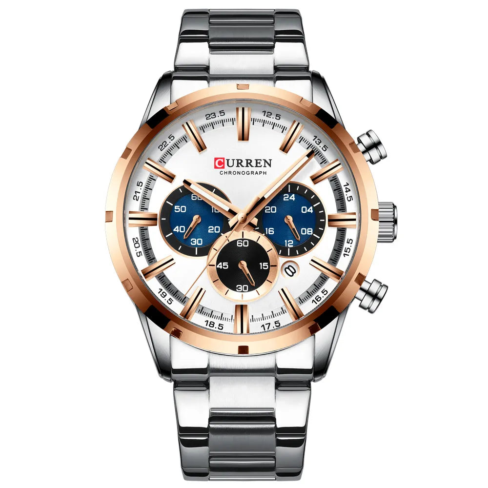 Close-up of the Men's Limited Edition Vanguard watch dial, showcasing its bold design & intricate details.
