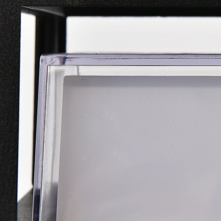 Modern square LED outdoor wall sconce, waterproof and contemporary for homes.