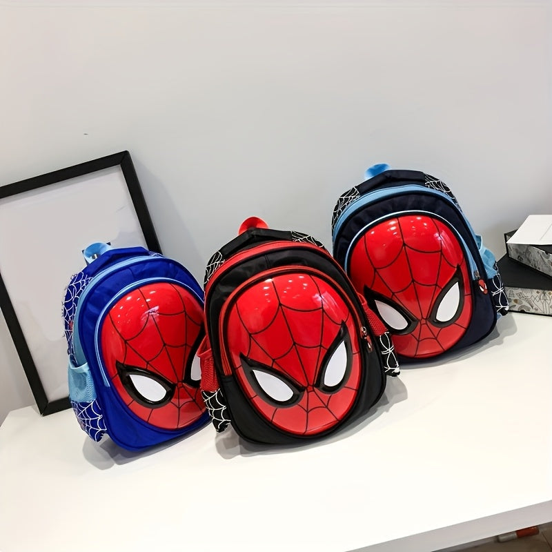 Children's Spider-Man adventure backpack with padded straps, ensuring comfort for school and travel.