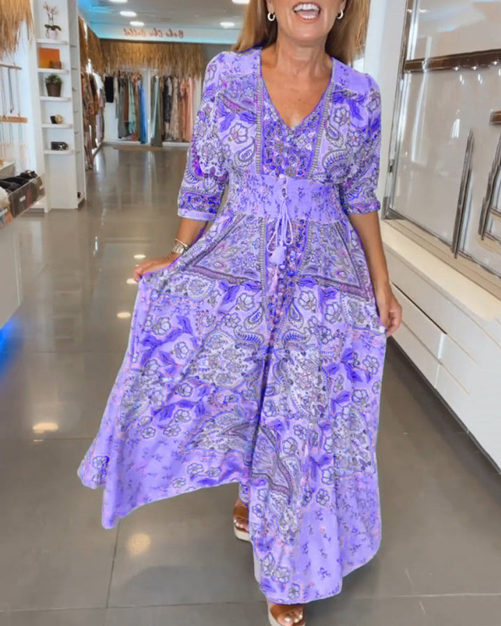 Helia Floral Maxi Dress