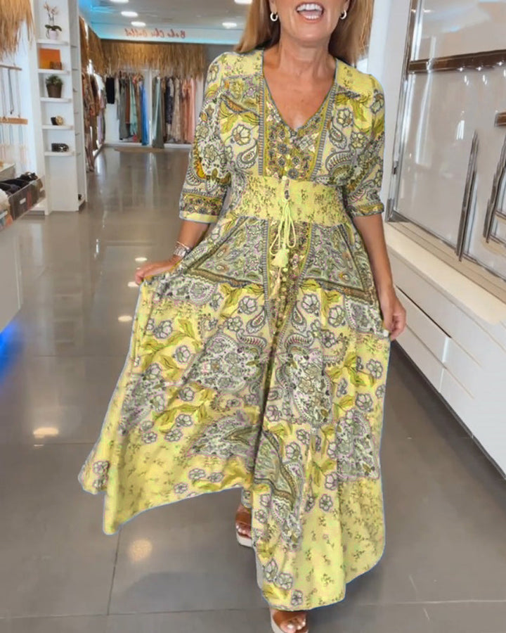 Helia Floral Maxi Dress