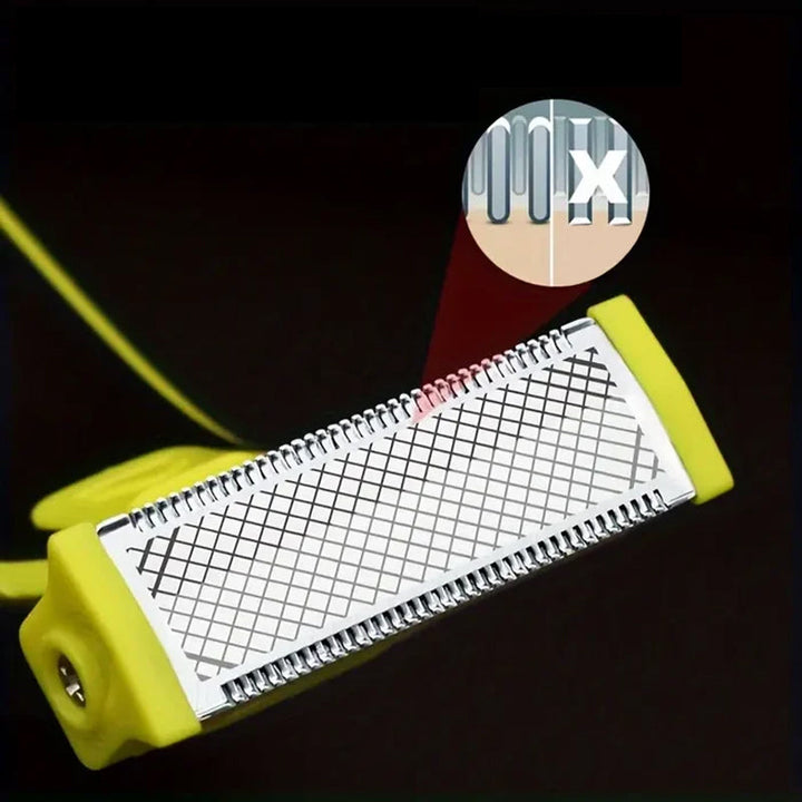 Versatile Men's Wet & Dry Electric Body Groomer & Shaver. Ideal for full body hair removal & personal care.