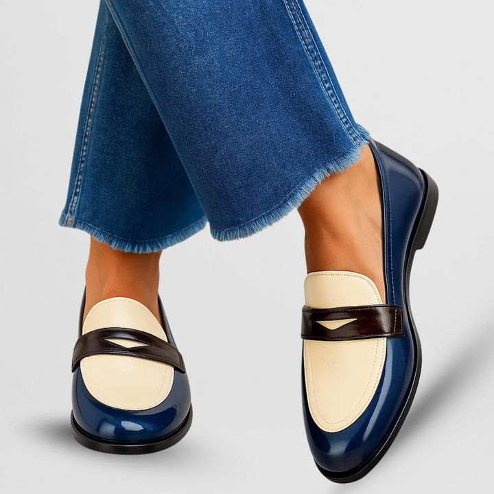 Women's classic comfort loafers, elegant slip-on moccasins for everyday wear. Perfect casual flats.