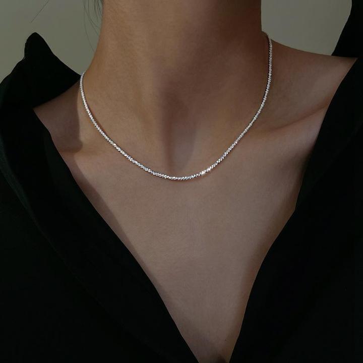 Starry Light Silver Necklace Set