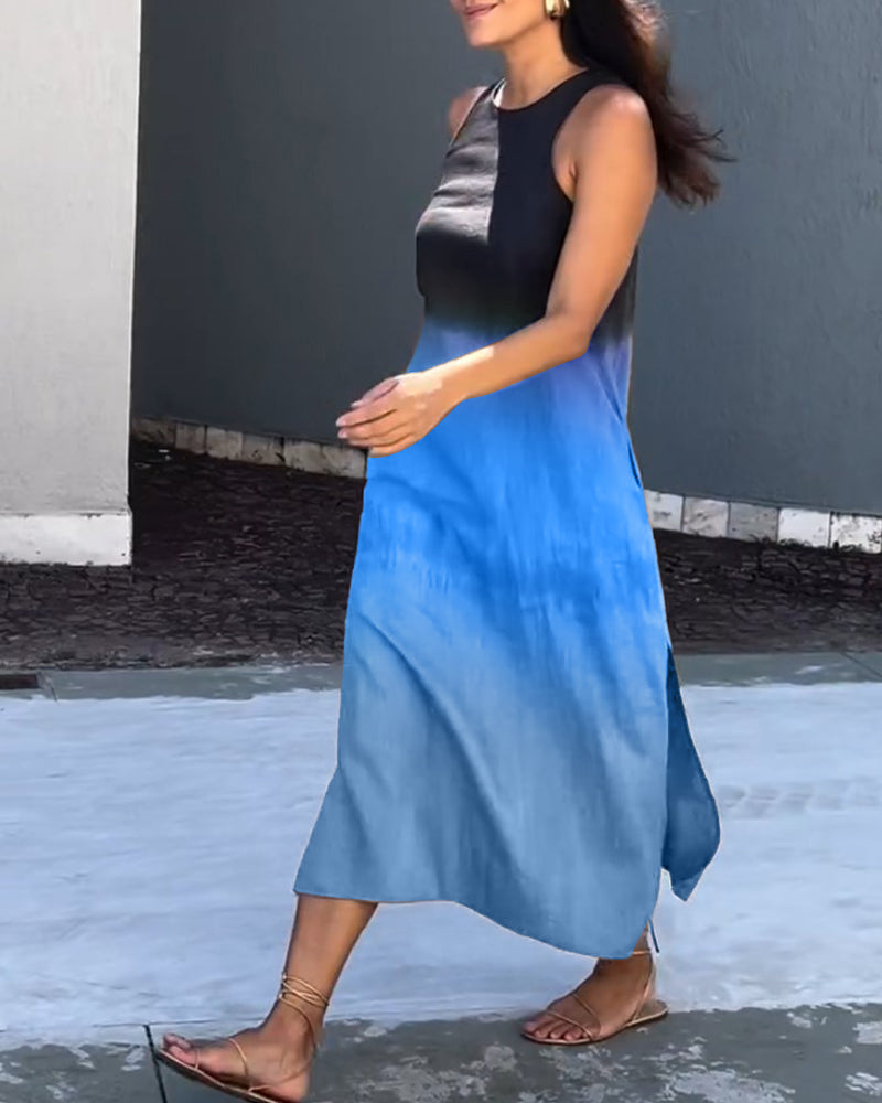 Women's Ombre Sleeveless Dress