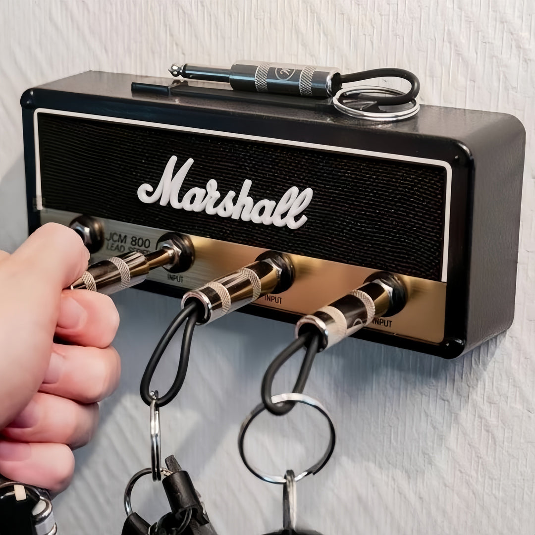 Stylish music amplifier key holder wall mount. Organize keys & add rock decor to your entryway or studio.