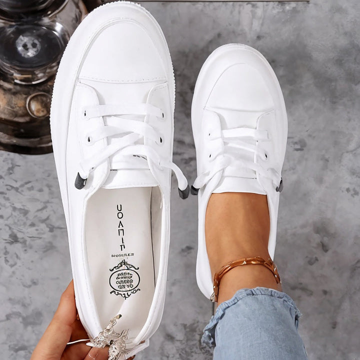 Women's Canvas Lace-Up Sneakers