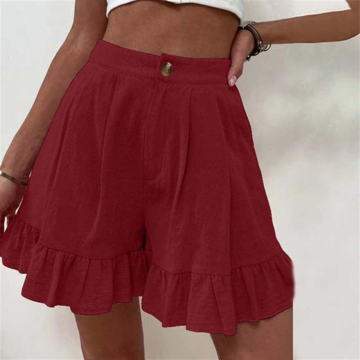 Breezy Ruffle Hem Shorts