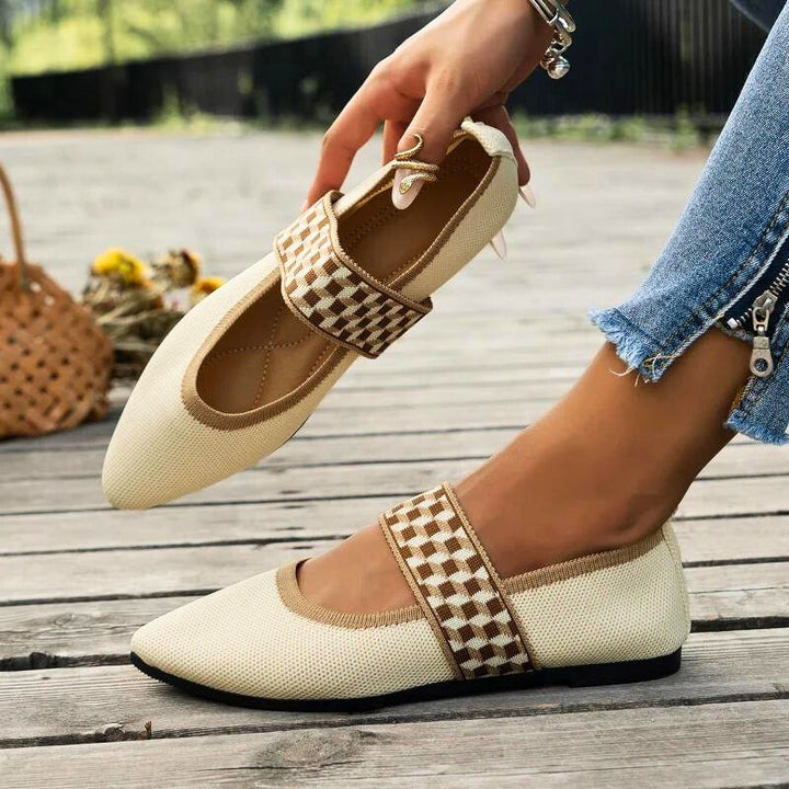 Women's Pointed Toe Mary Jane Flats