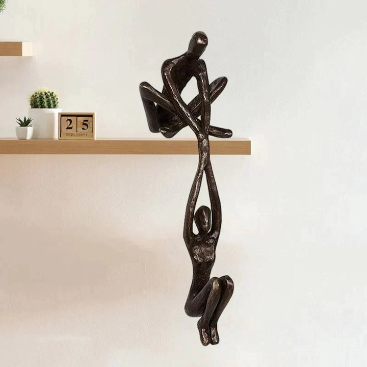 "Eternal Love & Strength" modern sculpture, an elegant home decor figurine.