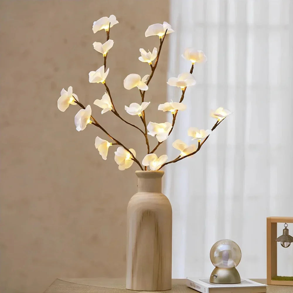 Decorative twig lights with warm white LEDs, adding a touch of nature to indoor spaces.