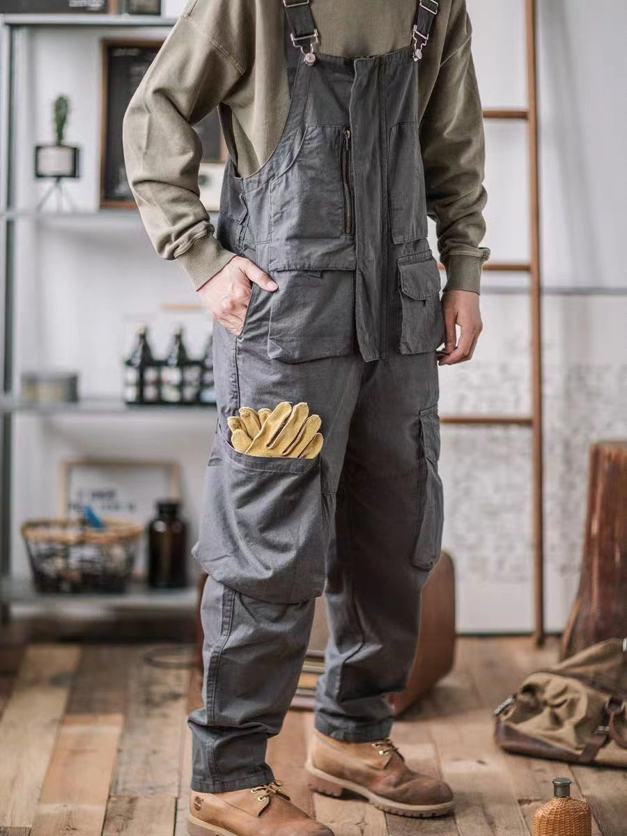 Men's durable work overalls, featuring a comfortable fit & functional utility pockets.