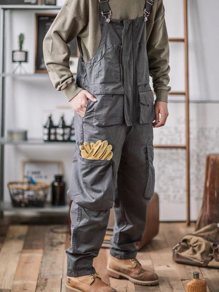Men's durable work overalls, featuring a comfortable fit & functional utility pockets.