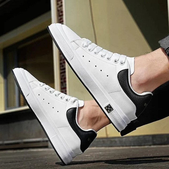 Black men's elevator shoes, providing a confident height boost for smart casual, dress, or everyday wear.