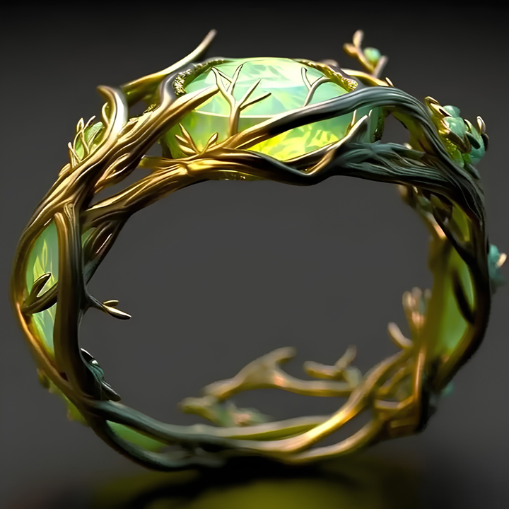 Elegant women's vintage oval ring with vibrant jade inlay. A stylish green jewelry fashion accessory.