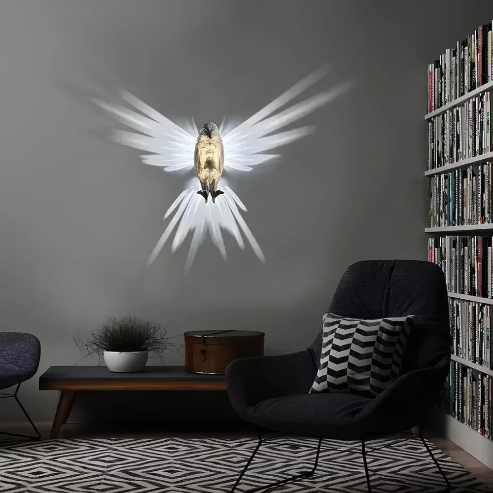 Luminous Wing Projection LED Wall Sconce, a modern Nvroome Lights decorative accent for home decor.