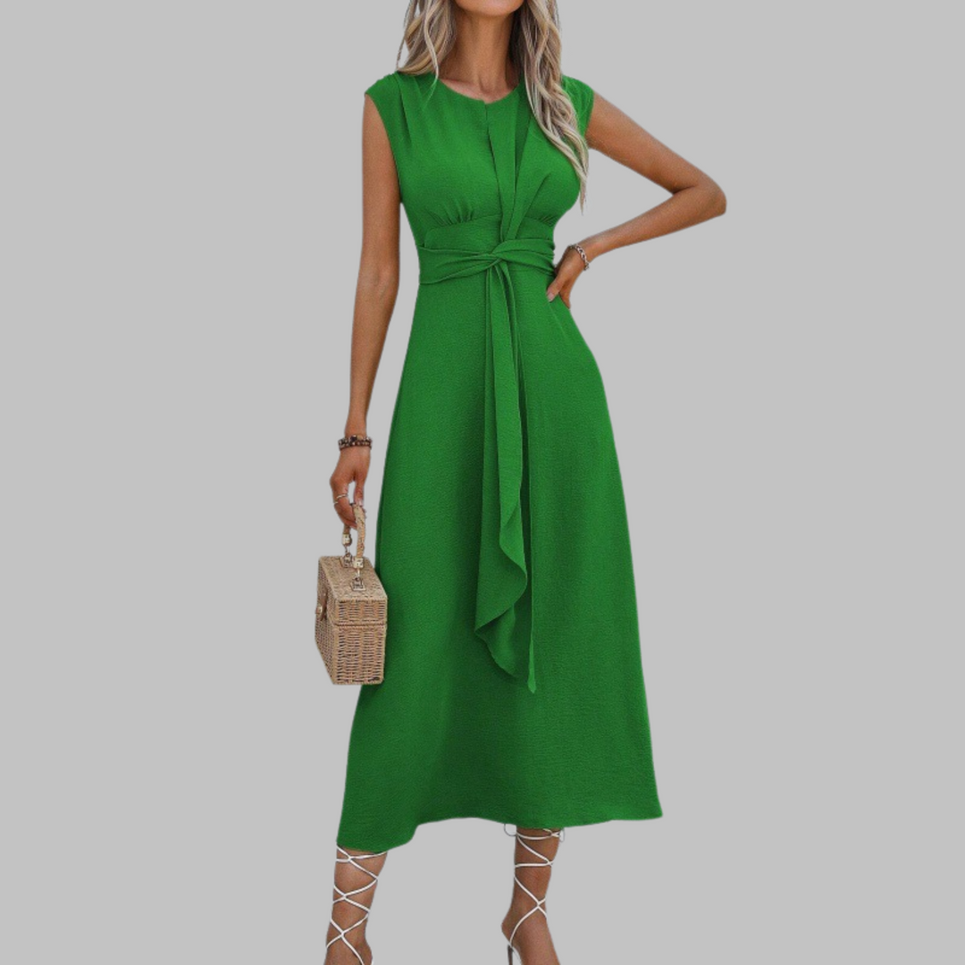 Women's Sleeveless Round Neck Maxi Dress