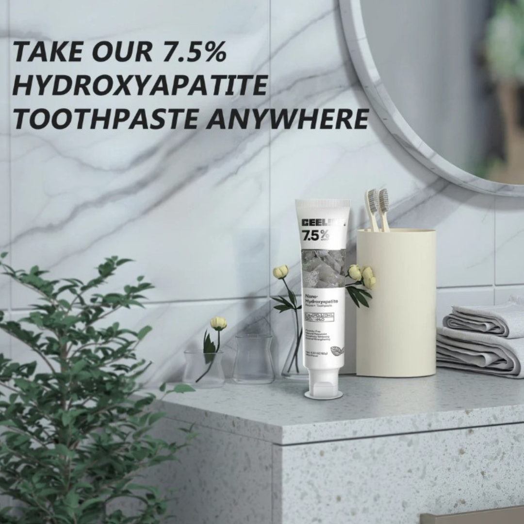 Unisex Hydroxyapatite Enamel Repair Toothpaste for daily oral care. Mineral formula for strong teeth & fresh breath.