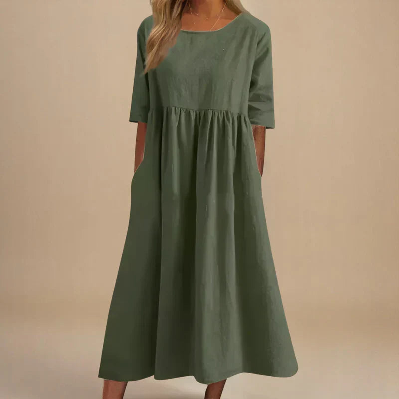 Flattering Fit & Flow Midi Dress