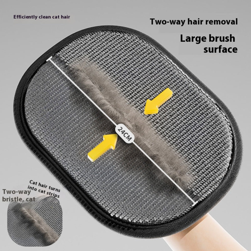 Reusable pet hair removal lint brush for home cleaning. Effectively removes fur from carpets, furniture, and clothes. Pet care essential.