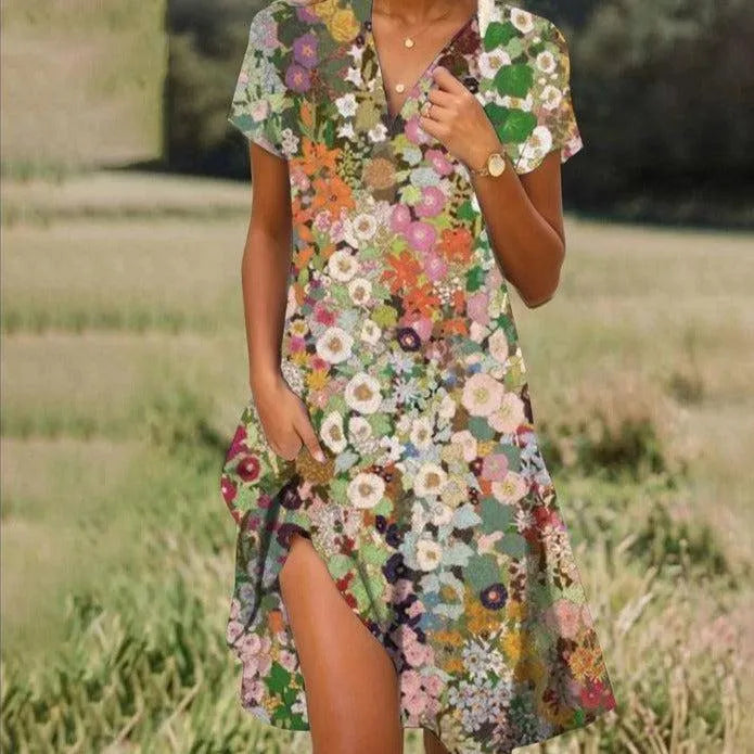 Elegant Lucy summer dress for women; a comfortable and stylish piece of ladies' day & evening apparel.