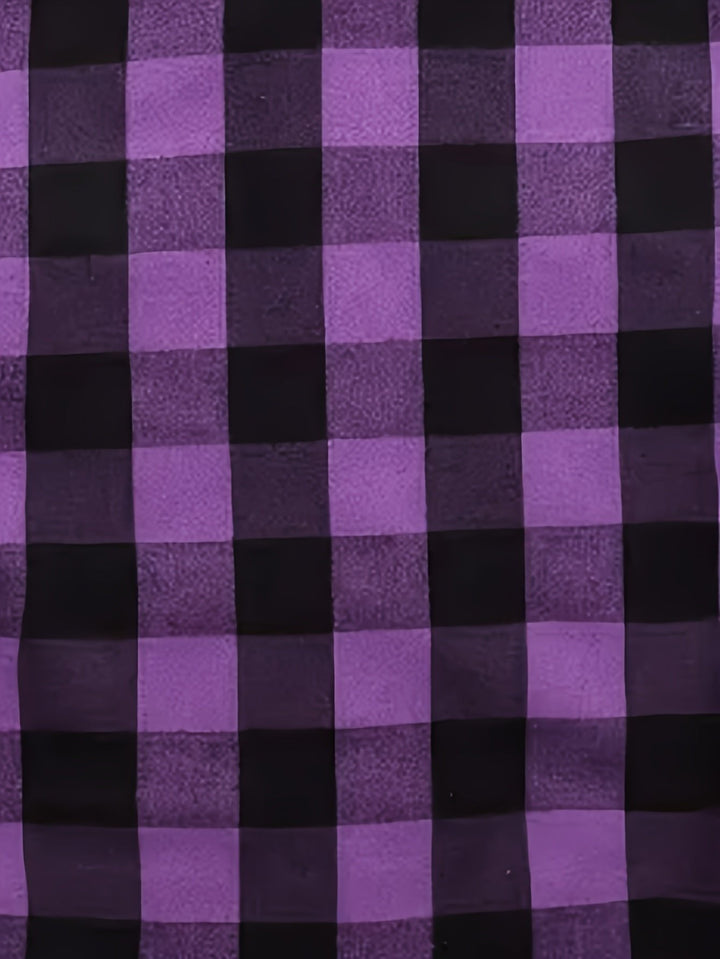 Long sleeve women's buffalo check shirt, relaxed fit, versatile for any casual occasion.