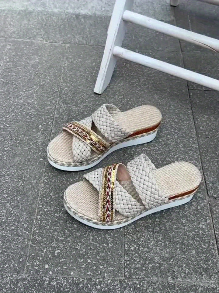 Women's Woven Rope Summer Sandals