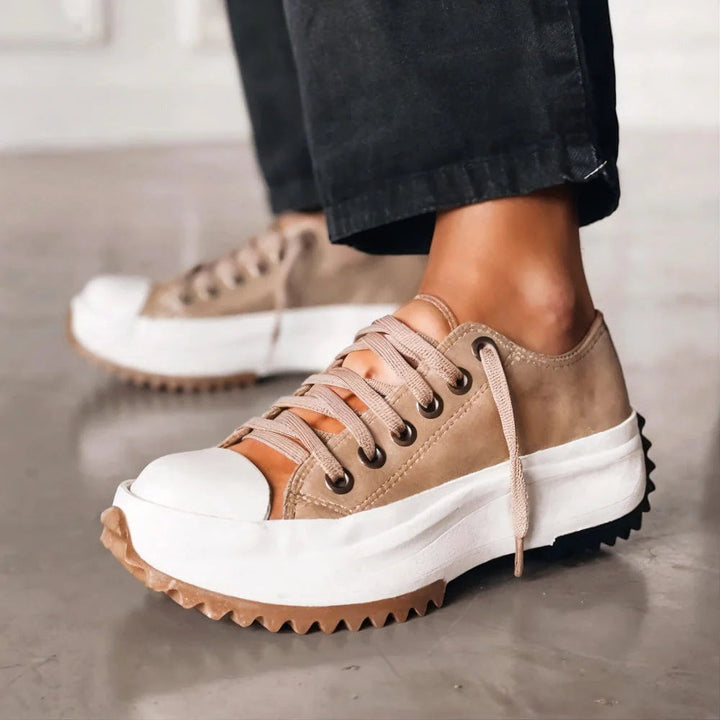 Women's orthopedic comfort sneakers with cushioned support, perfect for everyday walking and foot pain relief.